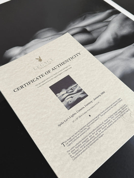 Lights, Camera, Fantasy — Limited-Edition Silver Gelatin Set (#9/75) by Michael Bay & Spike Lee | Playboy Legacy Collection 16 × 20