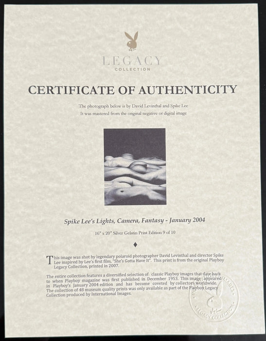 Lights, Camera, Fantasy — Limited-Edition Silver Gelatin Set (#9/75) by Michael Bay & Spike Lee | Playboy Legacy Collection 16 × 20
