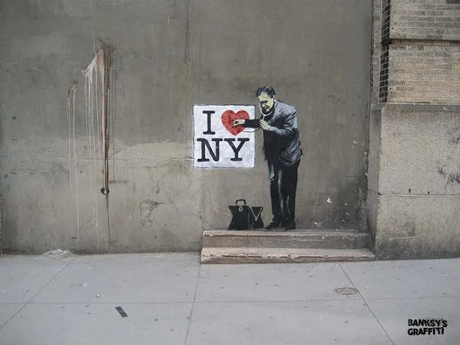 New York Doctor by Banksy's Graffiti