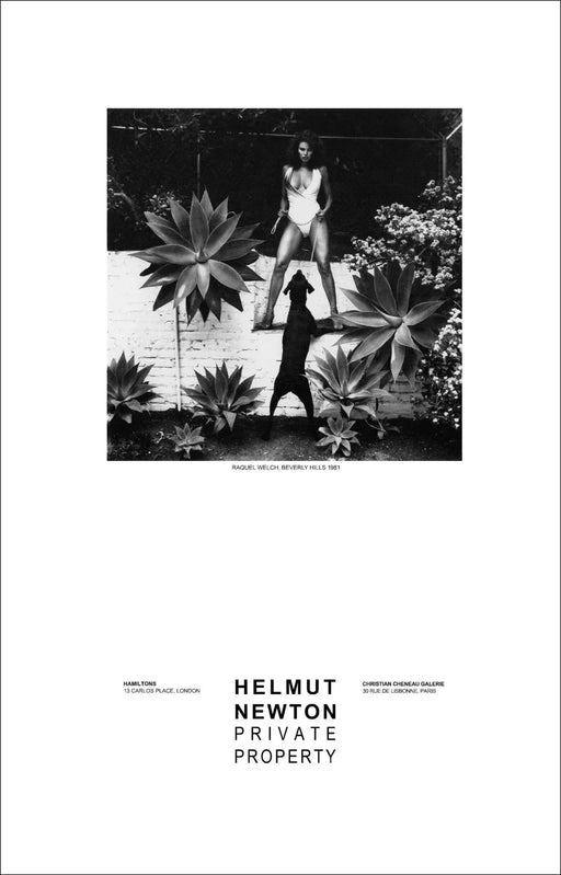 "Raquel Welch, Beverly Hills 1981" Vintage Poster by Helmut Newton