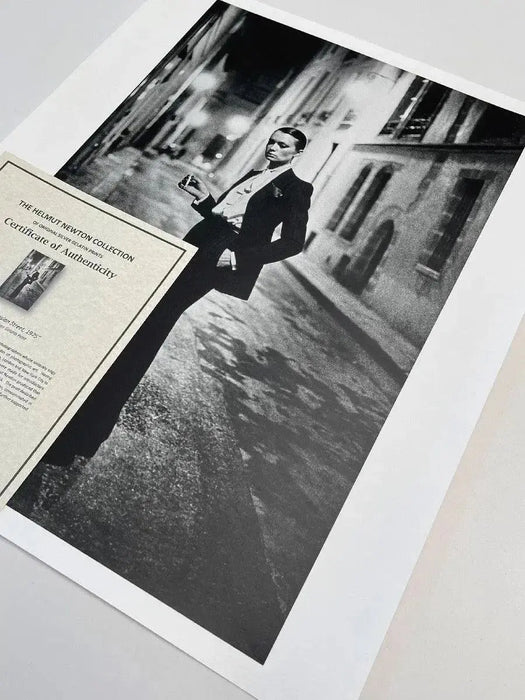 "Rue Aubriot, Paris 1975" 20x24 Vintage Silver Gelatin Print by Helmut Newton