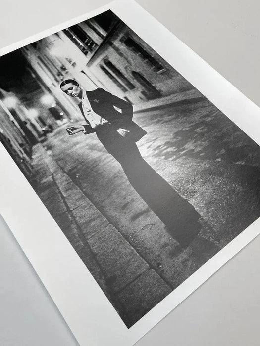 "Rue Aubriot, Parisian Street 1975" 20x24 Vintage Silver Gelatin Print by Helmut Newton Photography