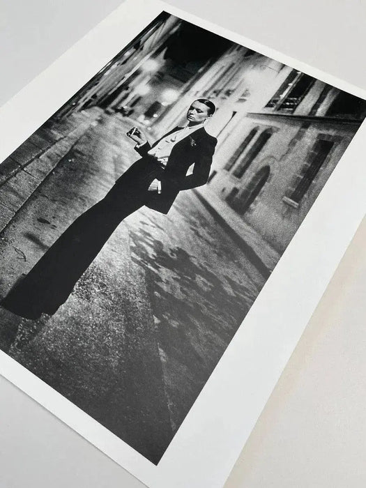 "Rue Aubriot, Parisian Street 1975" 20x24 Vintage Silver Gelatin Print by Helmut Newton Photography