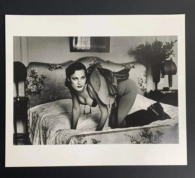 "Saddle I, Paris 1976" by Helmut Newton 20x24 Framed Vintage Silver Gelatin Print