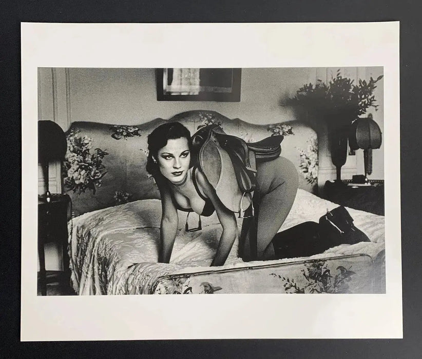 "Saddle I, Paris 1976" by Helmut Newton 20x24 Framed Vintage Silver Gelatin Print