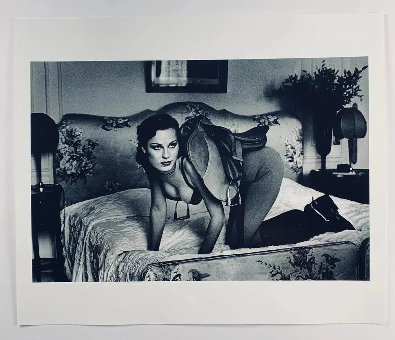 "Saddle I, Paris 1976" by Helmut Newton 20x24 Framed Vintage Silver Gelatin Print
