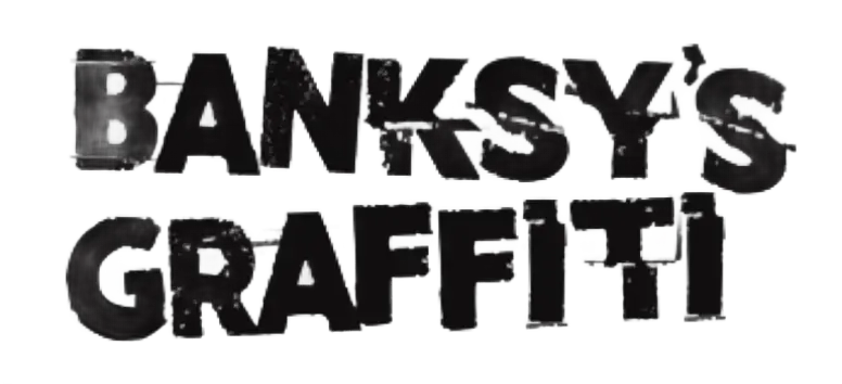 Seagull Raiding A Dumpster by Banksy's Graffiti