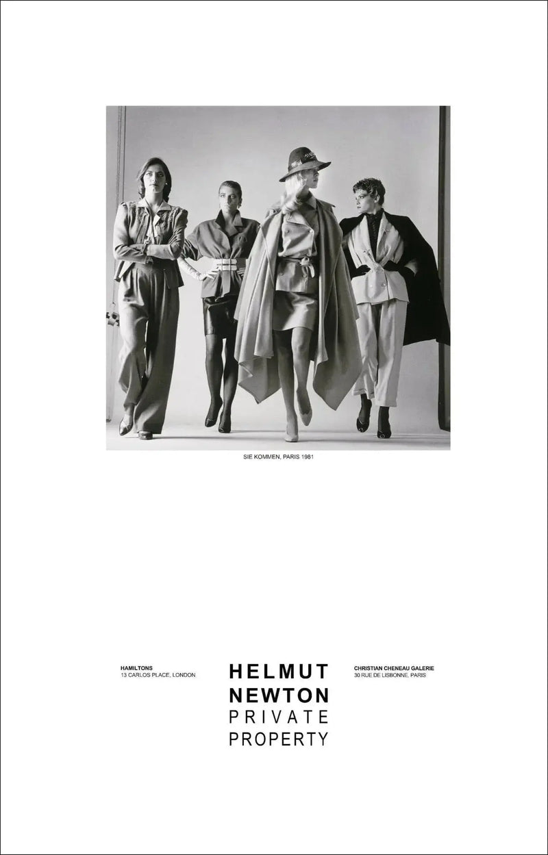 "Sie Kommen Dressed, Paris 1981" Vintage Poster by Helmut Newton