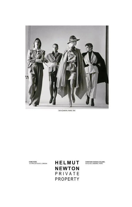 "Sie Kommen Dressed, Paris 1981" Vintage Poster by Helmut Newton