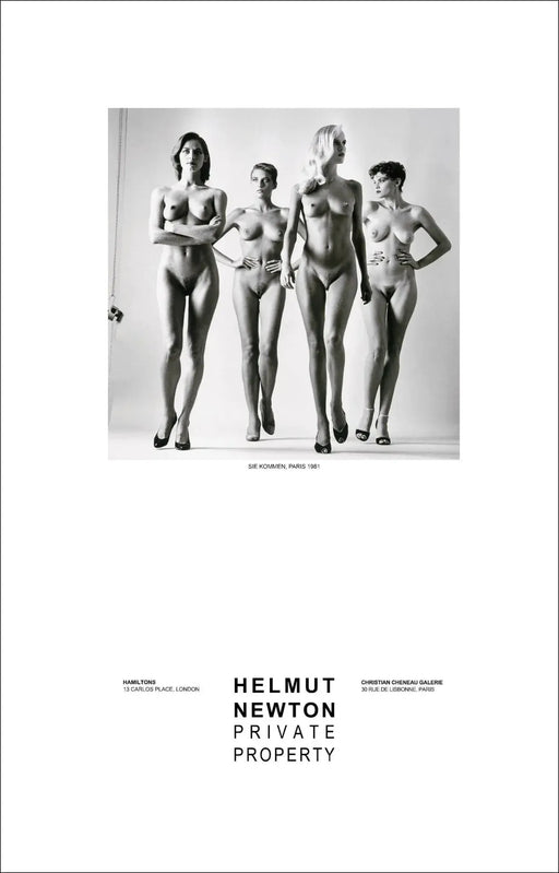 "Sie Kommen Nude, Paris 1981" Vintage Poster by Helmut Newton