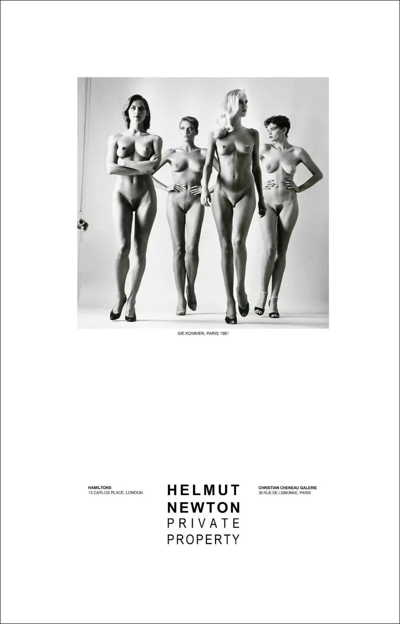 "Sie Kommen Nude, Paris 1981" Vintage Poster by Helmut Newton