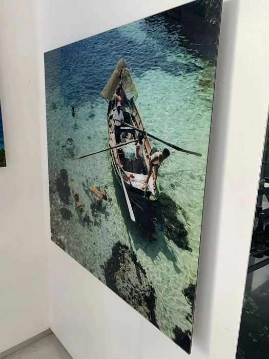 "Snorkeling in the Shallows" 30x30 Perspex Acrylic Getty Images Collection by Slim Aarons Photography