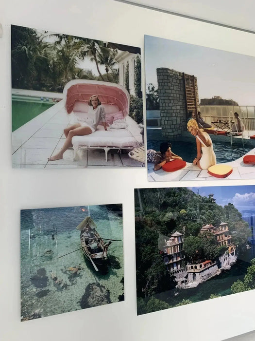 "Snorkeling in the Shallows" 30x30 Perspex Acrylic Getty Images Collection by Slim Aarons Photography
