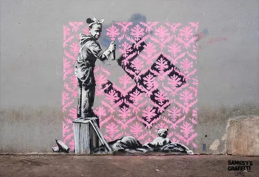 Swastika Girl by Banksy's Graffiti