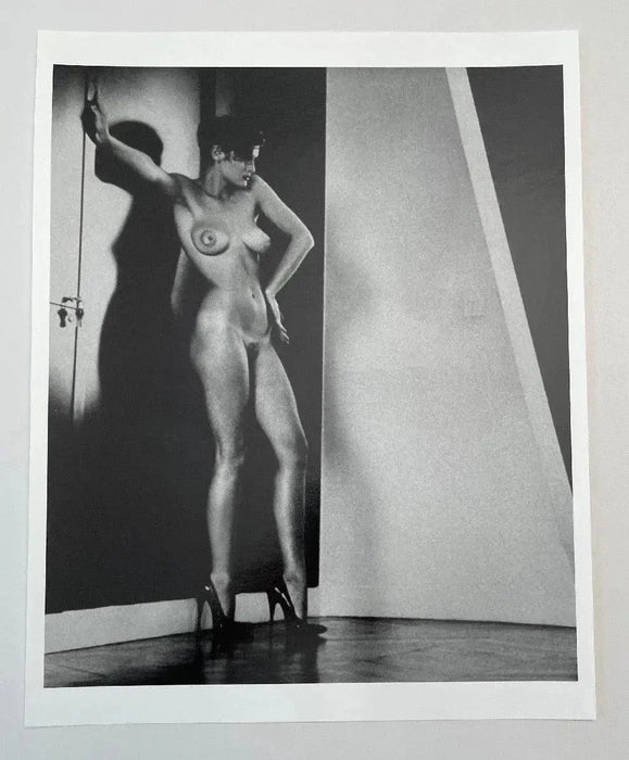 "Sylvia In My Studio, Paris 1981" 16x20 Vintage Silver Gelatin Print by Helmut Newton - Global Images USA