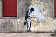 The Grey Ghost by Banksy's Graffiti