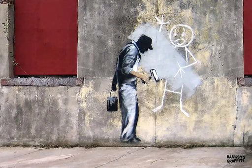 The Grey Ghost by Banksy's Graffiti