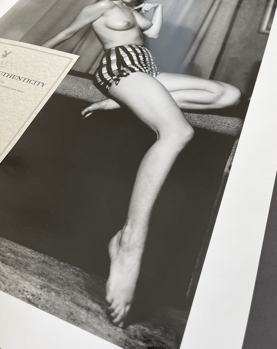 “The Nude Marilyn II” 20x24 Silver Gelatin Print by Earl Moran Signed By Hugh Hefner