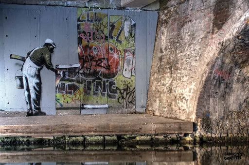 Wallpaper Man by Banksy's Graffiti