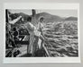 "Winnie On Deck, Cannes 1975" 16x20 Vintage Silver Gelatin Print by Helmut Newton - Global Images USA
