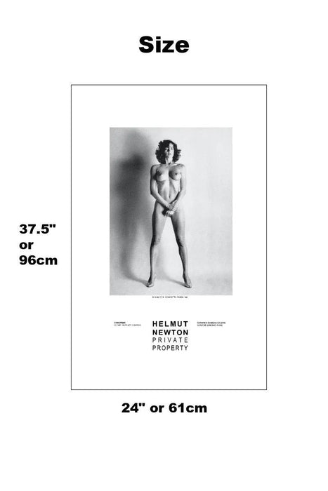 "Big Nude III, Henrietta Paris 1980" Vintage Poster by Helmut Newton