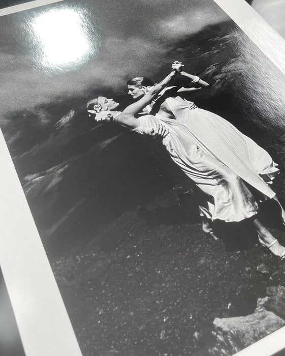 "Cheryl Tiegs and Rene Russo, Hawaii 1973" 16x20 Vintage Silver Gelatin Print by Helmut Newton