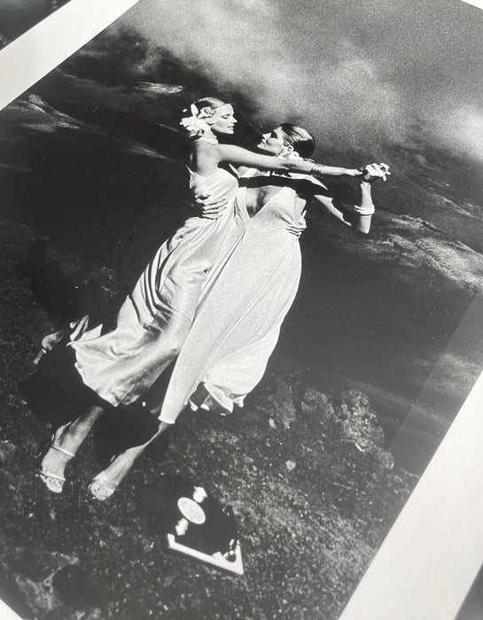 "Cheryl Tiegs and Rene Russo, Hawaii 1973" 16x20 Vintage Silver Gelatin Print by Helmut Newton