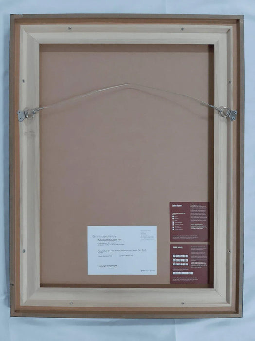 FRAMED Rare "Pulitzer Checks In" Estate Stamped Fibre Print Edition 1/150 by Slim Aarons