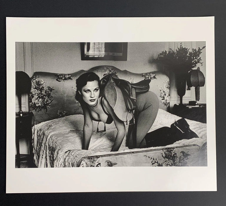 "Saddle I, Paris 1976" by Helmut Newton 20x24 Framed Vintage Silver Gelatin Print