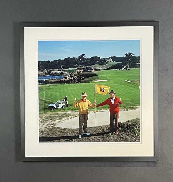 "Golfing Pals" by Slim Aarons 24x24 Framed Getty Images C-Print