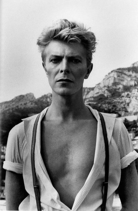 "David Bowie, Monte Carlo 1983" 16x20 Vintage Silver Gelatin Print by Helmut Newton