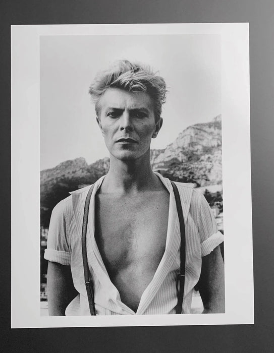 "David Bowie, Monte Carlo 1983" 16x20 Vintage Silver Gelatin Print by Helmut Newton