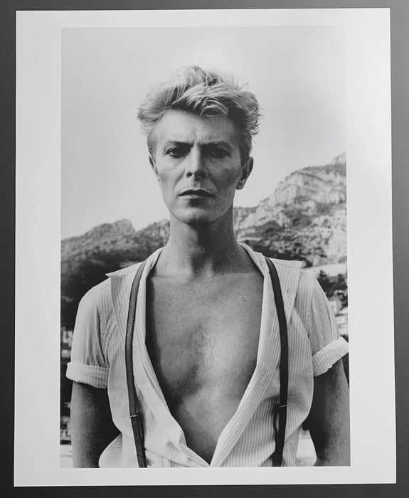 "David Bowie, Monte Carlo 1983" 16x20 Vintage Silver Gelatin Print by Helmut Newton