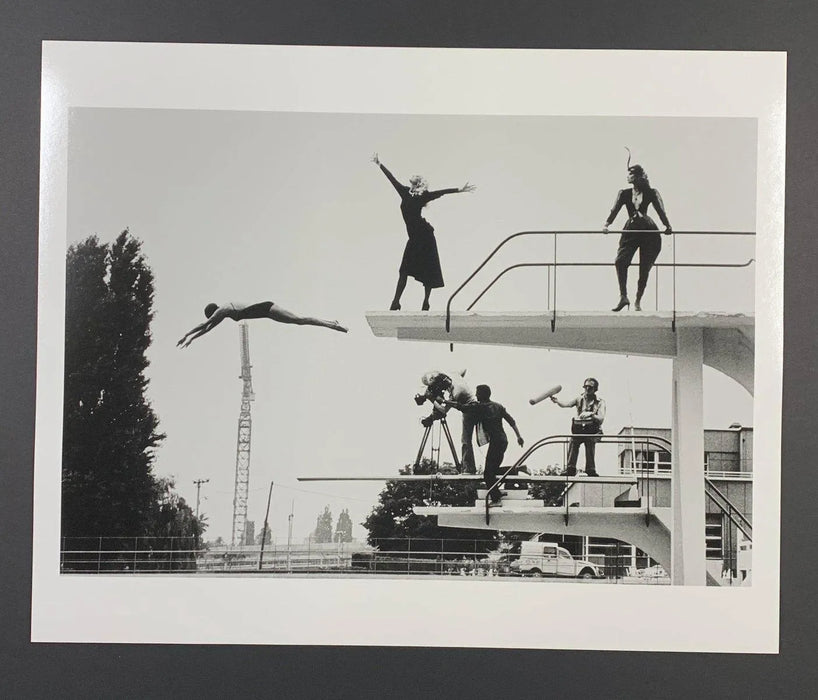 "High Dive Monaco" 16x20 Vintage Silver Gelatin Print by Helmut Newton-16x20 Vintage Silver Gelatin Print-Helmut Newton-Global Images Helmut Newton Photography