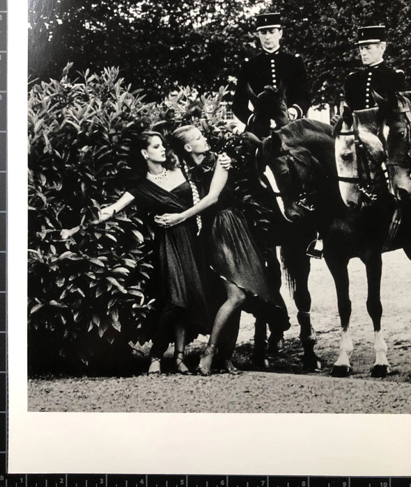 "Le Cadre Noir De Saumur, France 1980" 16x20 Vintage Silver Gelatin Print by Helmut Newton Photography