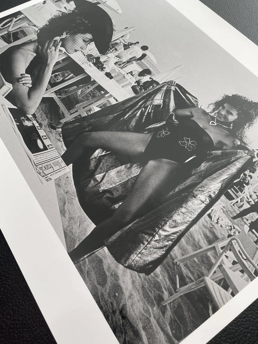 "Surprise, St. Tropez 1981" 16x20 Vintage Silver Gelatin by Helmut Newton Photography-16x20 Vintage Silver Gelatin Print-Helmut Newton-Global Images Helmut Newton Photography