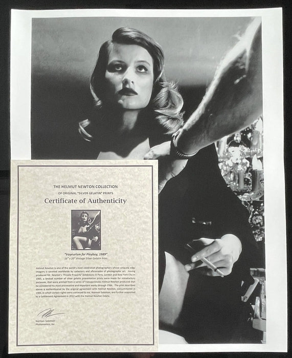 "Voyeurism, Los Angeles 1991" 16x20 Vintage Silver Gelatin by Helmut Newton Photography