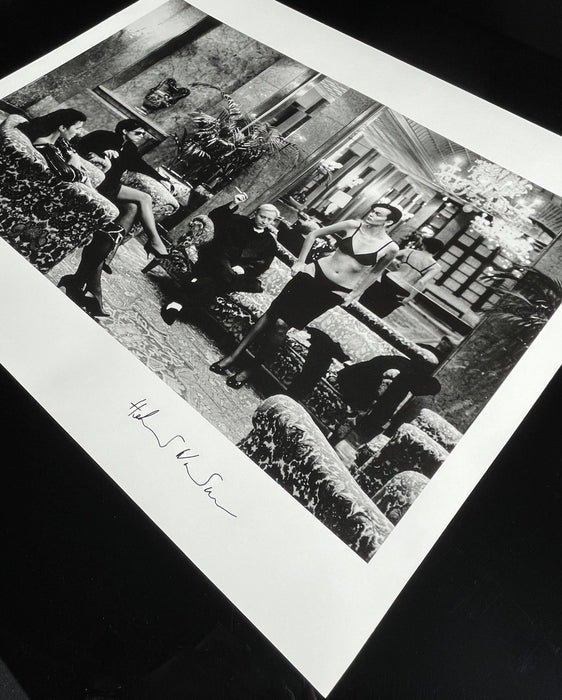 "Betty Prado, Amica Italy 1980" Estate Stamped Signed Vintage Silver Gelatin Print by Helmut Newton Photography (Inquire For Price)-20x24 Signed Vintage Silver Gelatin-Helmut Newton-Global Images Helmut Newton Photography