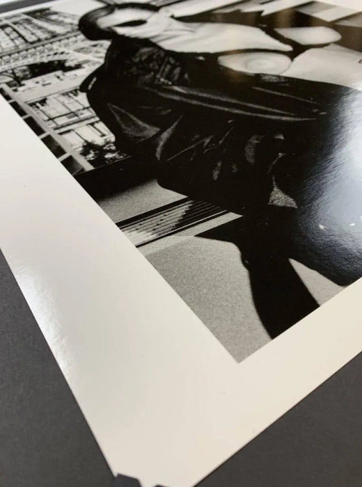 "Gunilla Bergstrom, Eiffel Tower, Paris 1977" 20x24 Vintage Silver Gelatin Print by Helmut Newton Photography-20x24 Vintage Silver Gelatin-Helmut Newton-Global Images Helmut Newton Photography