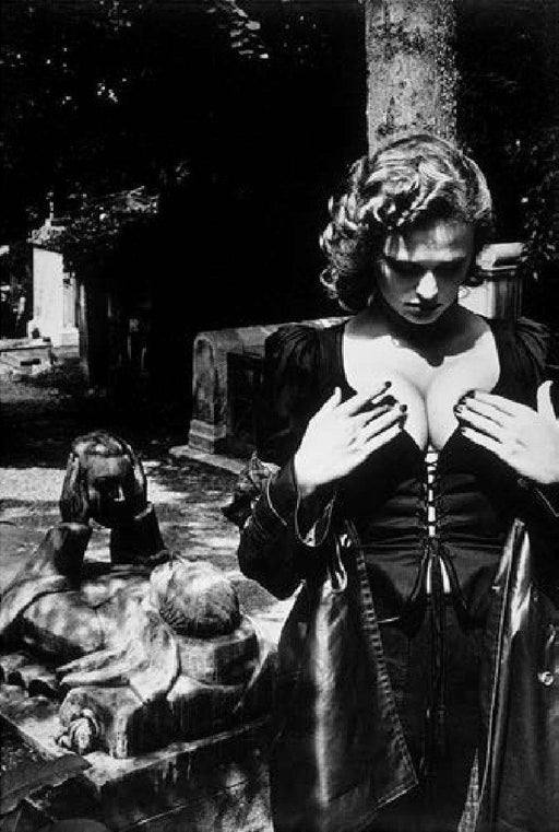 "Pere Lachaise, Tomb Of Talma, Paris" 20x24 Vintage Silver Gelatin Print by Helmut Newton Photography Collection