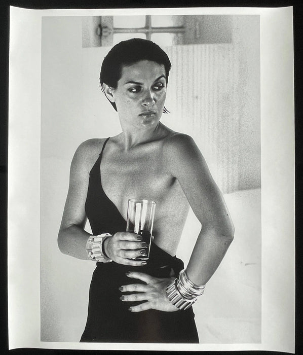 "Paloma Picasso, Saint Tropez 1973" 20x24 Vintage Silver Gelatin Print by Helmut Newton