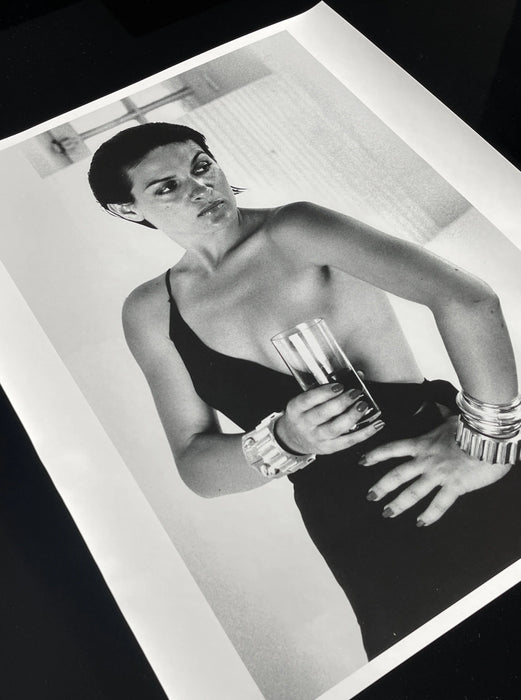 "Paloma Picasso, Saint Tropez 1973" 20x24 Vintage Silver Gelatin Print by Helmut Newton
