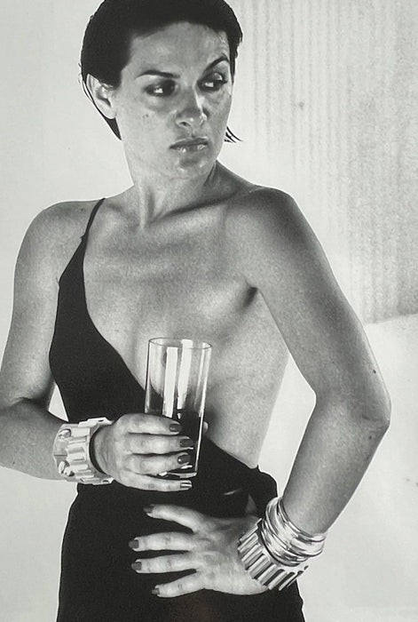 "Paloma Picasso, Saint Tropez 1973" 20x24 Vintage Silver Gelatin Print by Helmut Newton