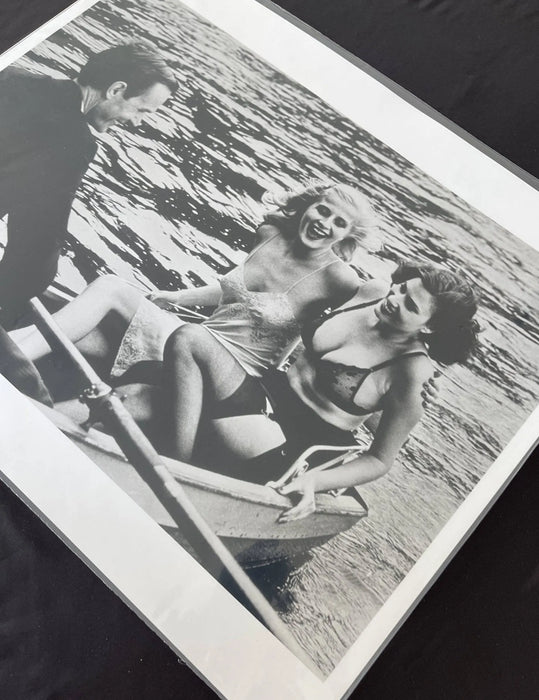 "Lake Krumme Lanke, German Vogue Berlin 1979" 16x20 Vintage Silver Gelatin Print by Helmut Newton-16x20 Vintage Silver Gelatin Print-Helmut Newton-Global Images Helmut Newton Photography