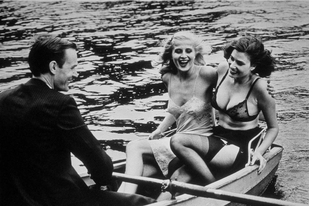 "Lake Krumme Lanke, German Vogue Berlin 1979" 16x20 Vintage Silver Gelatin Print by Helmut Newton Photography