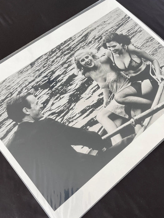 "Lake Krumme Lanke, German Vogue Berlin 1979" 16x20 Vintage Silver Gelatin Print by Helmut Newton-16x20 Vintage Silver Gelatin Print-Helmut Newton-Global Images Helmut Newton Photography