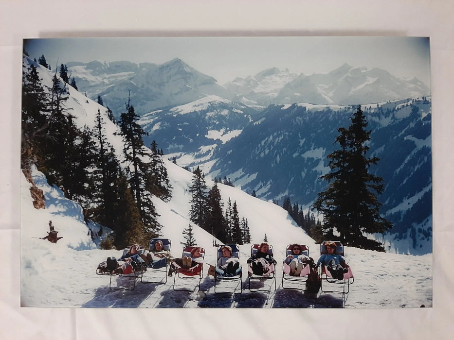 "Lounging In Gstaad" 20x30 Perspex Acrylic Getty Images Collection by Slim Aarons Photography