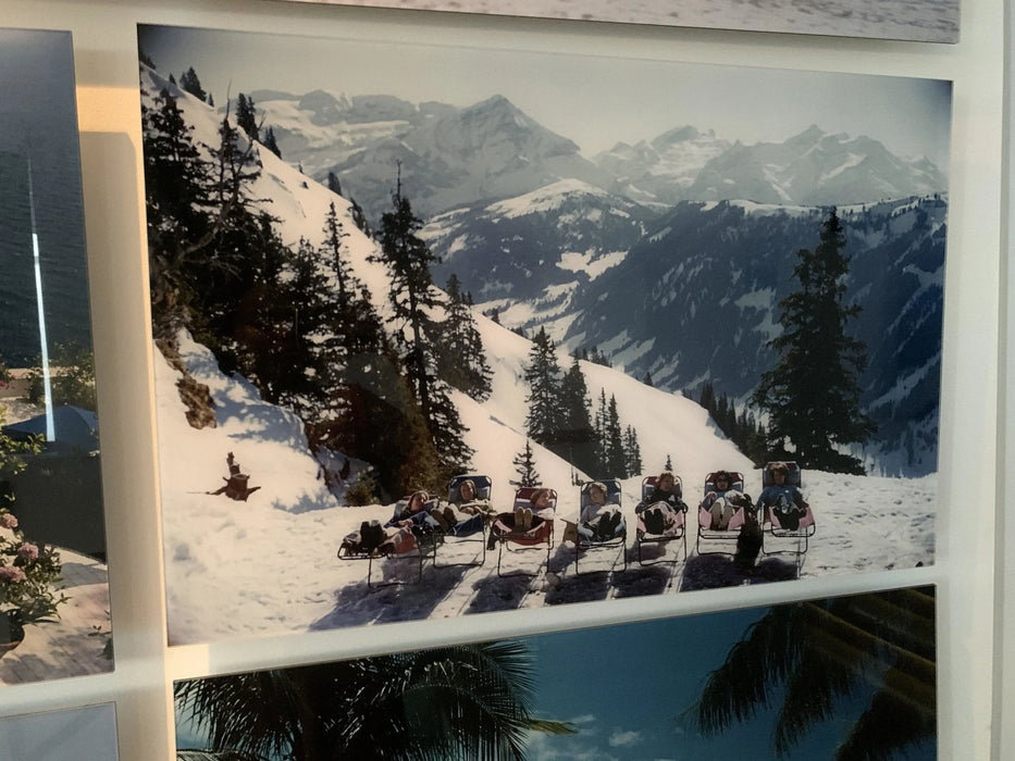 "Lounging In Gstaad" 20x30 Perspex Acrylic Getty Images Collection by Slim Aarons Photography