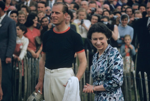 "Royal Winner, Prince Philip and Queen Elizabeth" by Slim Aarons 30x40 Framed Getty Images C-print