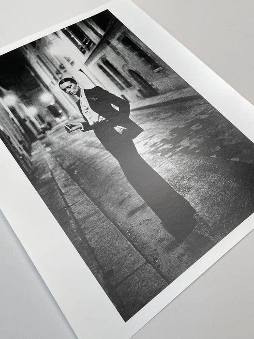 "Rue Aubriot, Parisian Street 1975" 20x24 Vintage Silver Gelatin Print by Helmut Newton Photography